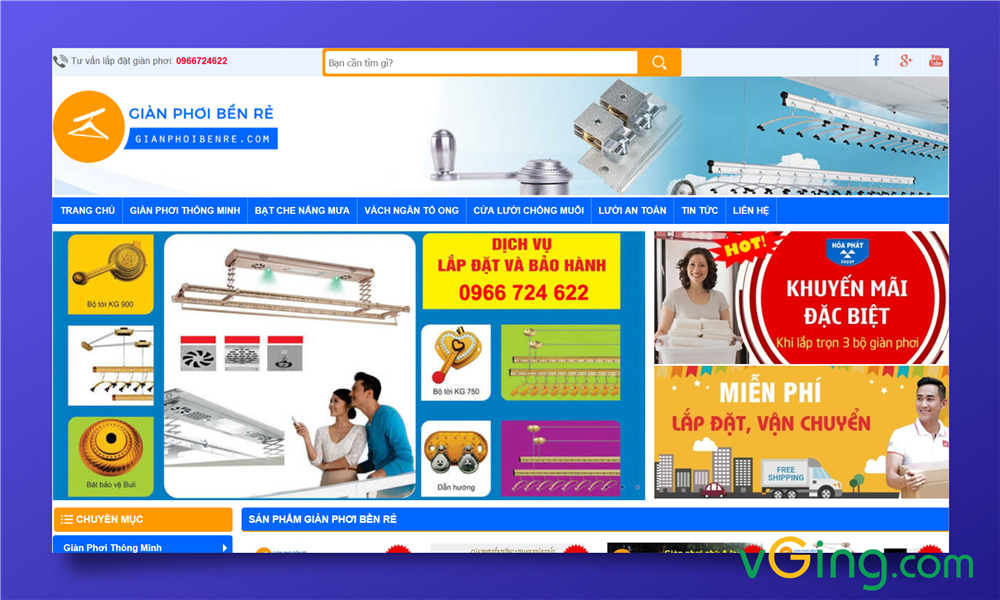 Tích hợp đủ những chức năng cần cho một website giới thiệu sản phẩm