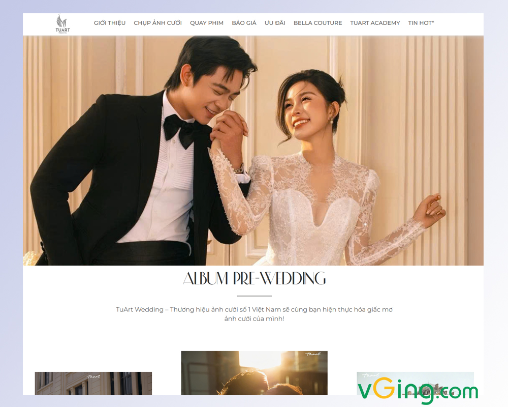 Lợi ích khi đầu tư thiết Kế website Studio Wedding ấn Tượng