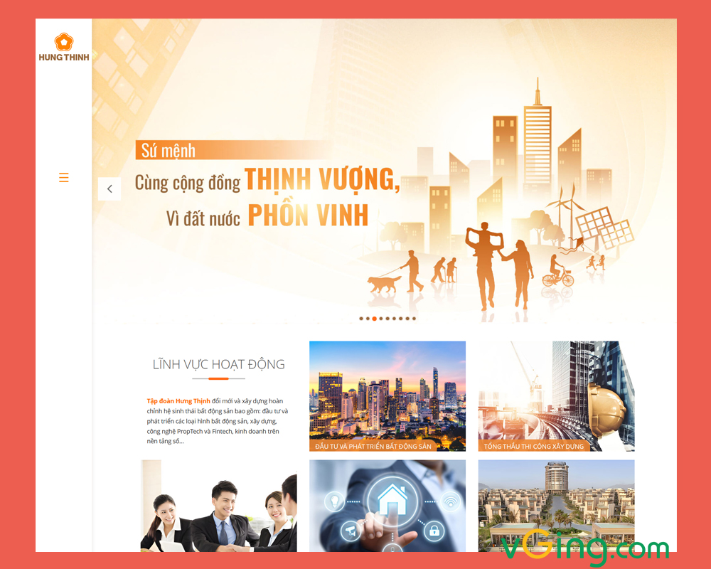 Các thành phần chủ yếu của thiết kế website bất động sản