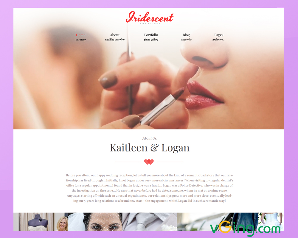 Tổng quan về thiết kế web studio wedding