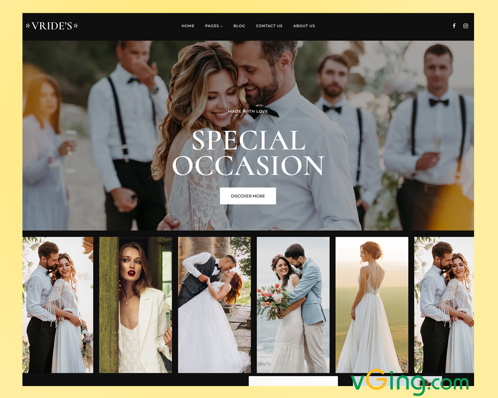 Lợi Ích Khi thiết kế Website Wedding Studio chụp ảnh cưới tại vGing