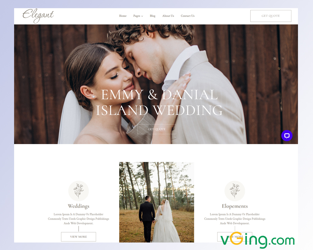 Cấu trúc tổng thể của mẫu thiết kế web wedding studio Cấu trúc tổng thể của mẫu thiết kế web wedding studio